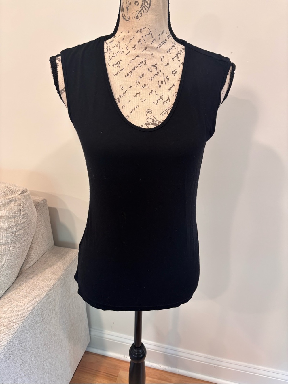 Eileen Fisher black tank size XS